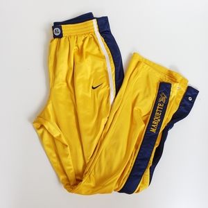 Marquette University Basketball Warm Up Snap Pants